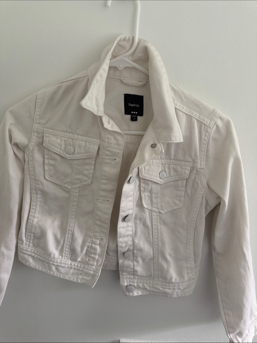 GAP Off-White Girls' Denim Jacket